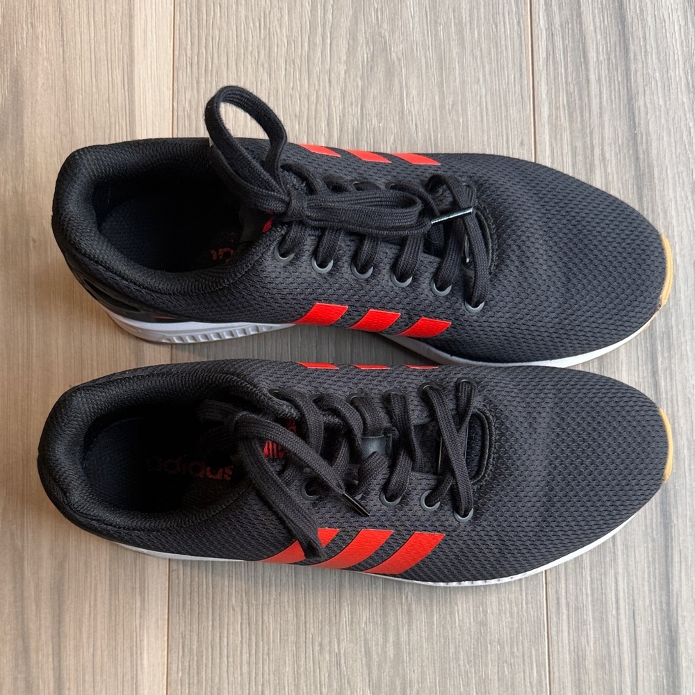 Adidas Men's ZX Flux Torsion Black/Red Running Sneakers Size 9 - Picture 2 of 6